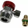 Вентиль быстросъемный QC-19H под  углом  90, резьба 1/4 SAE высокого давления